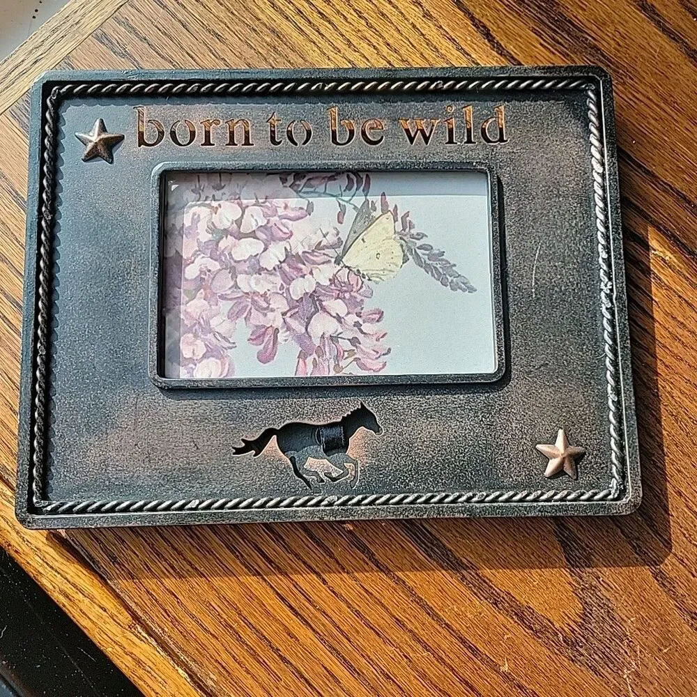 Vtg Metal photo frame 